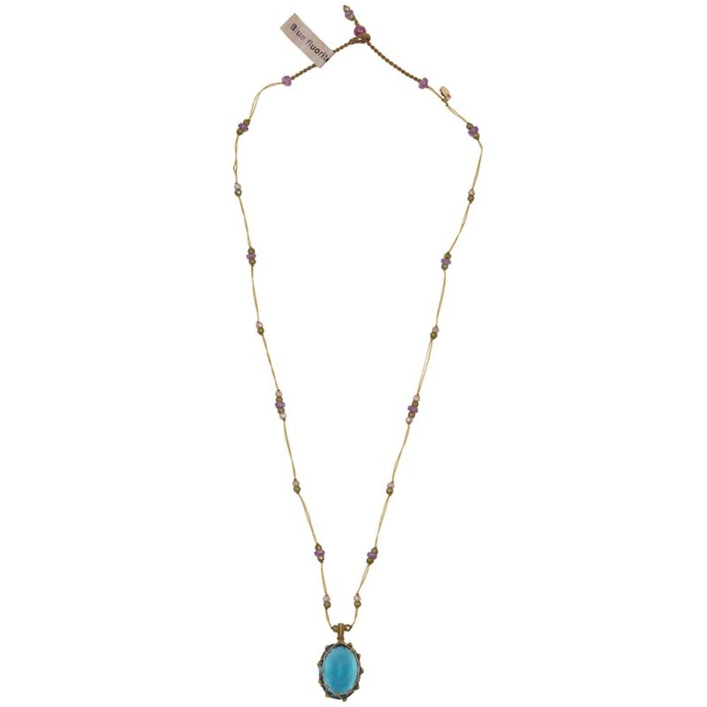 Sharing Women Short "Tibetan Vvv" Pendant Necklace